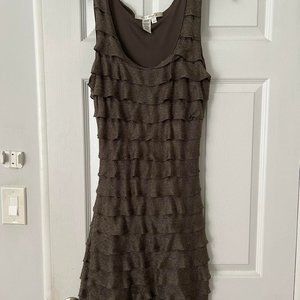 Max Studio Metallic Layered Dress